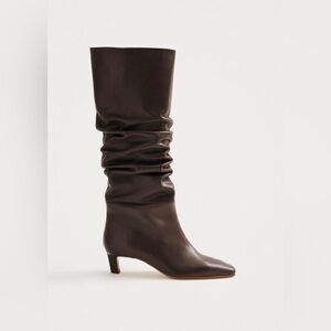 Alohas KALILA BROWN LEATHER BOOTS